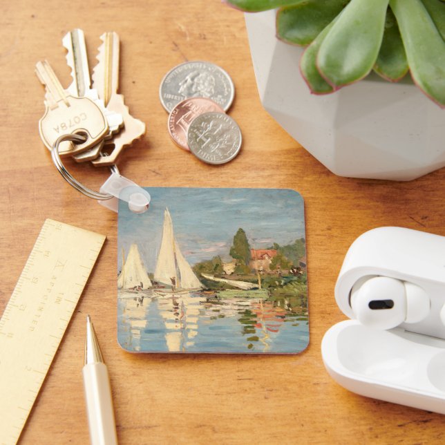 Claude Monet | Regatta at Argenteuil, c.1872 Keychain (Desk)