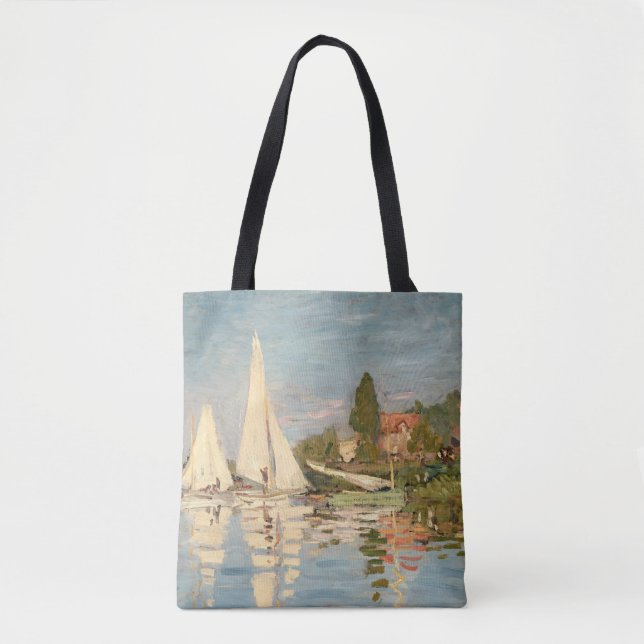 Claude Monet | Regatta at Argenteuil, c.1872 Tote Bag (Front)