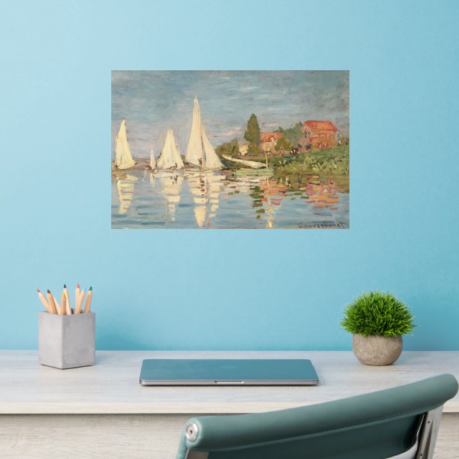 Claude Monet | Regatta at Argenteuil, c.1872 Wall Decal (Home Office 2)