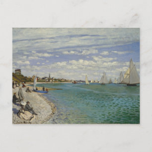 Claude Monet Regatta at Sainte-Adresse Postcard