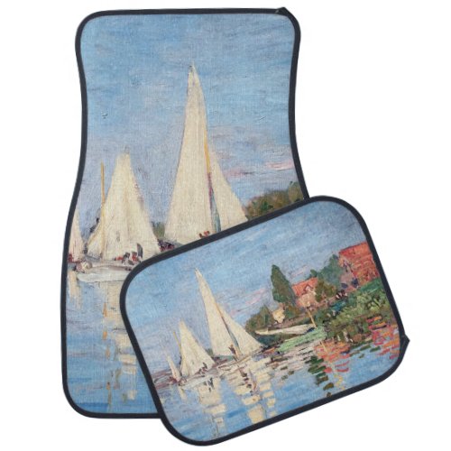 Claude Monet _ Regattas Argenteuil Car Floor Mat