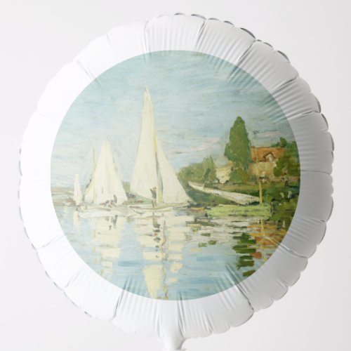 Claude Monet Regattas at Argenteuil     Balloon