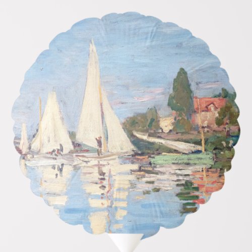 Claude Monet _ Regattas at Argenteuil Balloon