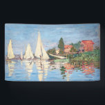 Claude Monet - Regattas at Argenteuil Banner<br><div class="desc">Regattas at Argenteuil,  Regates a Argenteuil. By Claude Monet in 1872.</div>