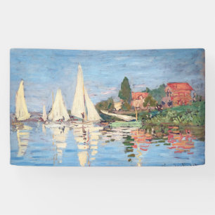 Claude Monet - Regattas at Argenteuil Banner