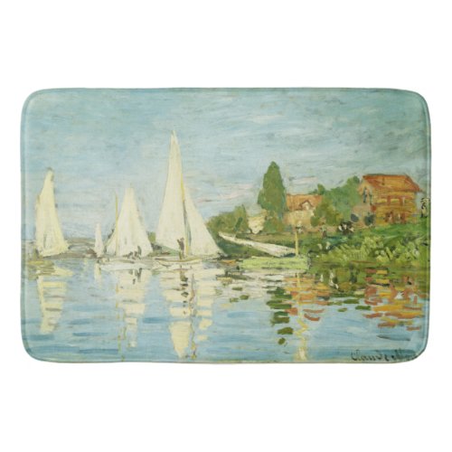 Claude Monet Regattas at Argenteuil      Bath Mat