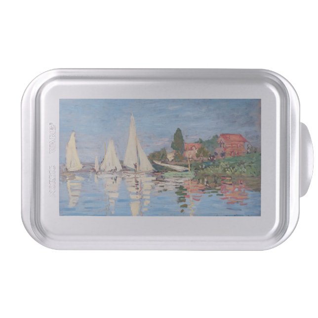 Claude Monet - Regattas at Argenteuil Cake Pan (Front)