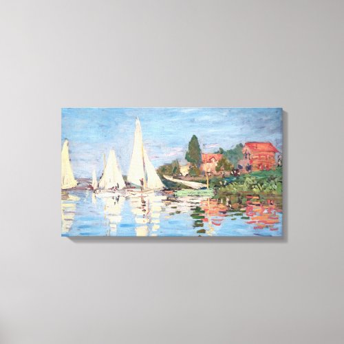 Claude Monet _ Regattas at Argenteuil Canvas Print