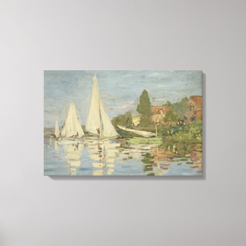 Claude Monet _ Regattas at Argenteuil Canvas Print