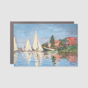 Claude Monet - Regattas at Argenteuil Car Magnet