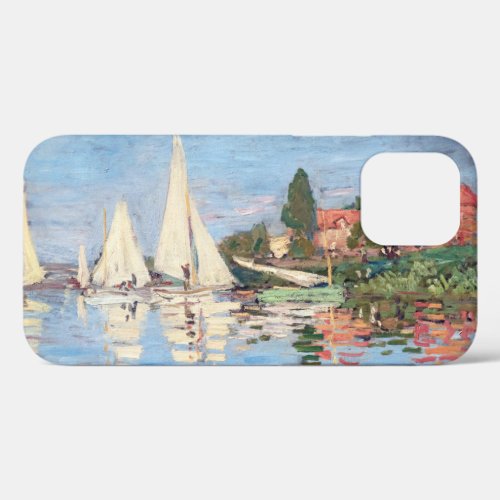 Claude Monet _ Regattas at Argenteuil iPhone 12 Case