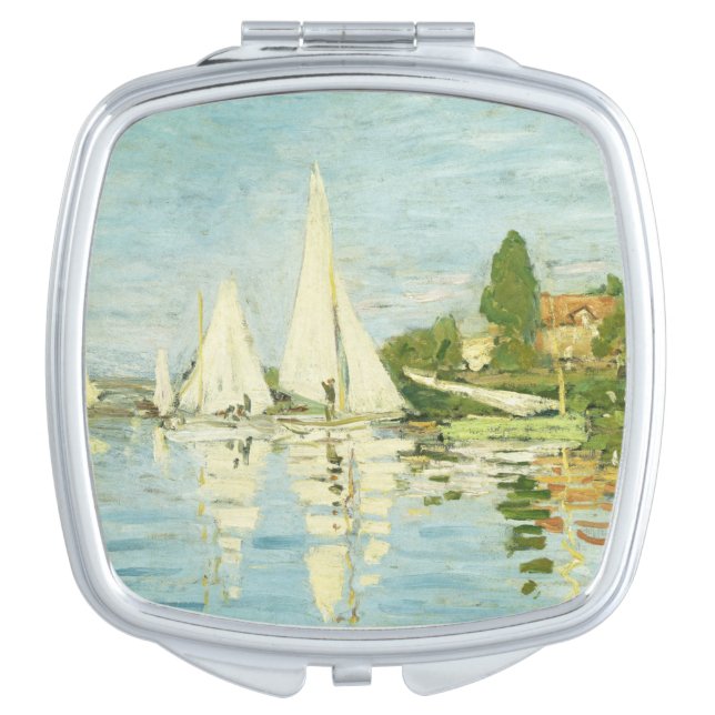 Claude Monet. Regattas at Argenteuil   Compact Mirror (Front)