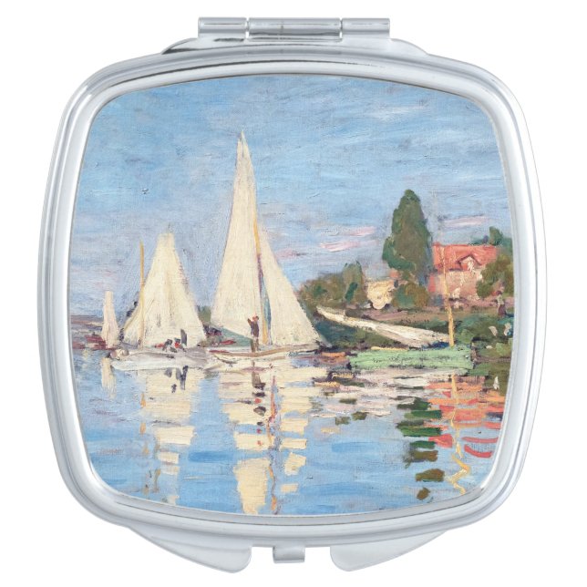 Claude Monet - Regattas at Argenteuil Compact Mirror (Front)