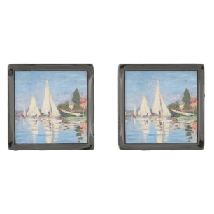 Claude Monet - Regattas at Argenteuil Cufflinks
