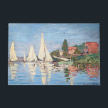 Claude Monet - Regattas at Argenteuil Doormat<br><div class="desc">Regattas at Argenteuil,  Regates a Argenteuil. By Claude Monet in 1872.</div>