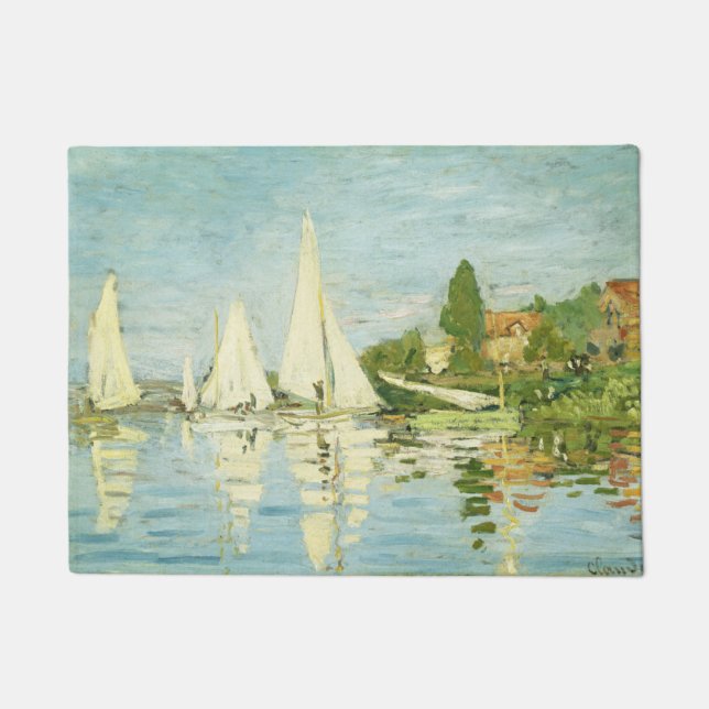 Claude Monet. Regattas at Argenteuil     Doormat (Front)