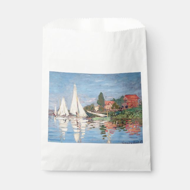 Claude Monet - Regattas at Argenteuil Favor Bag (Front)