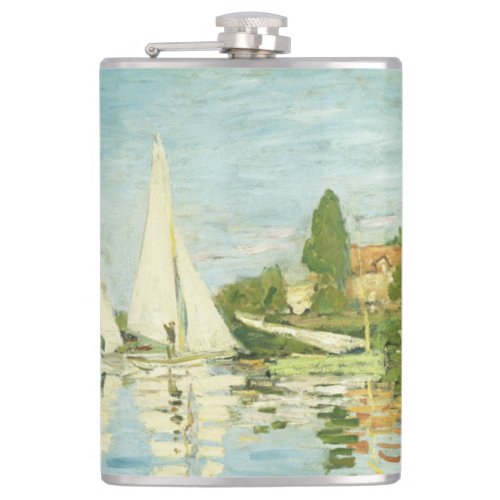 Claude Monet Regattas at Argenteuil      Flask