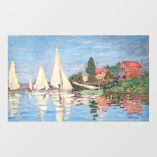 Claude Monet - Regattas at Argenteuil Floor Decals (Front)