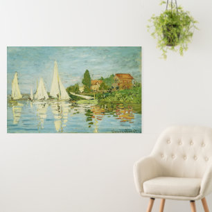 Claude Monet. Regattas at Argenteuil Foam Board