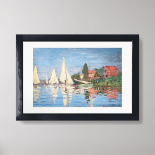 Claude Monet - Regattas at Argenteuil Framed Art