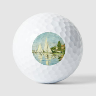 Claude Monet. Regattas at Argenteuil Golf Balls