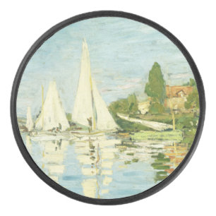 Claude Monet. Regattas at Argenteuil Hockey Puck