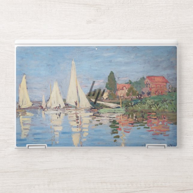 Claude Monet - Regattas at Argenteuil HP Laptop Skin (Front)