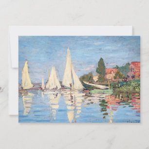Claude Monet - Regattas at Argenteuil Invitation