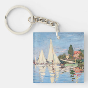 Claude Monet - Regattas at Argenteuil Keychain