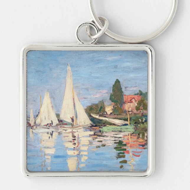 Claude Monet - Regattas at Argenteuil Keychain (Front)