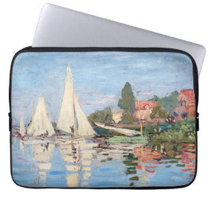 Claude Monet - Regattas at Argenteuil Laptop Sleeve