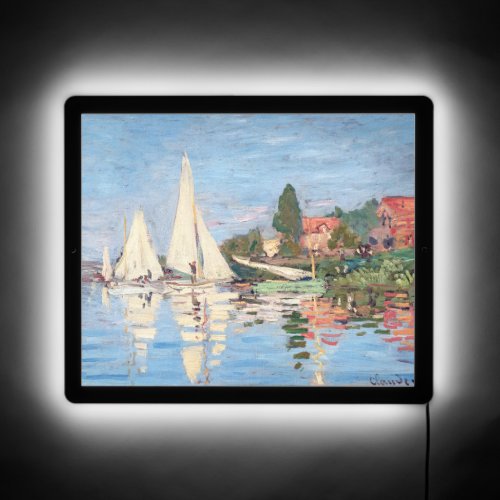 Claude Monet _ Regattas at Argenteuil LED Sign