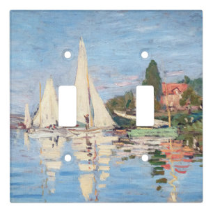 Claude Monet - Regattas at Argenteuil Light Switch Cover