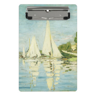 Claude Monet. Regattas at Argenteuil Mini Clipboard