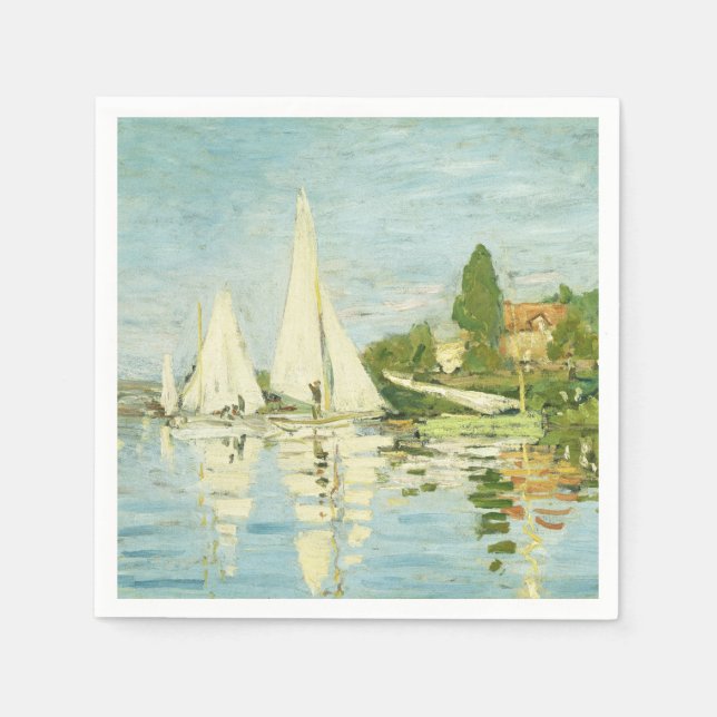 Claude Monet. Regattas at Argenteuil     Napkins (Front)