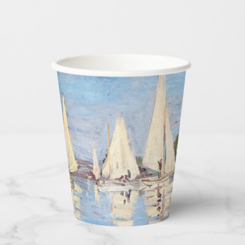 Claude Monet _ Regattas at Argenteuil Paper Cups