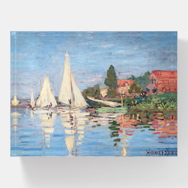 Claude Monet - Regattas at Argenteuil Paperweight (Front)