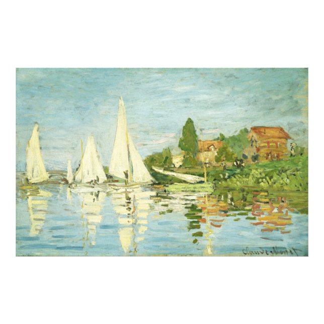 Claude Monet. Regattas at Argenteuil Photo Print (Front)