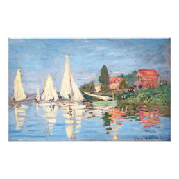Claude Monet - Regattas at Argenteuil Photo Print