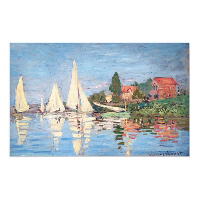 Claude Monet - Regattas at Argenteuil Photo Print (Front)