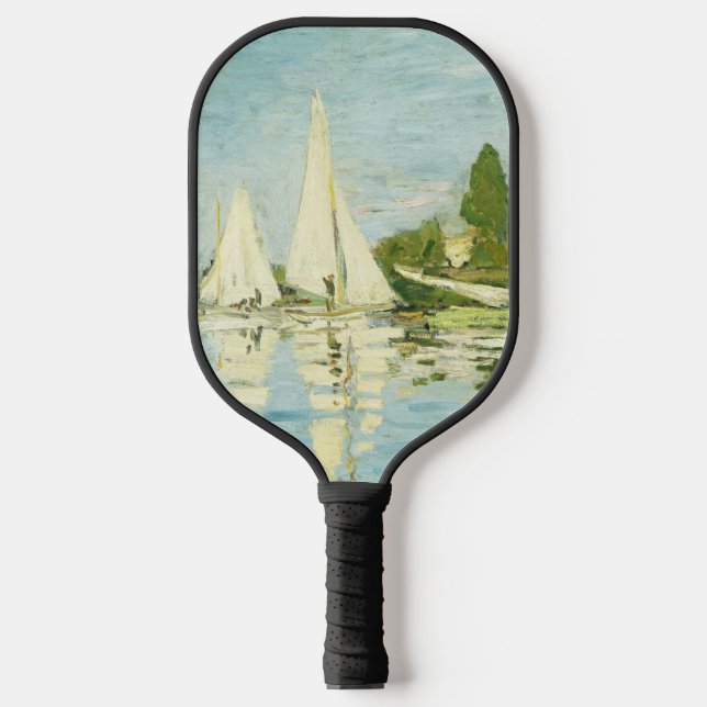Claude Monet. Regattas at Argenteuil  Pickleball Paddle (Front)