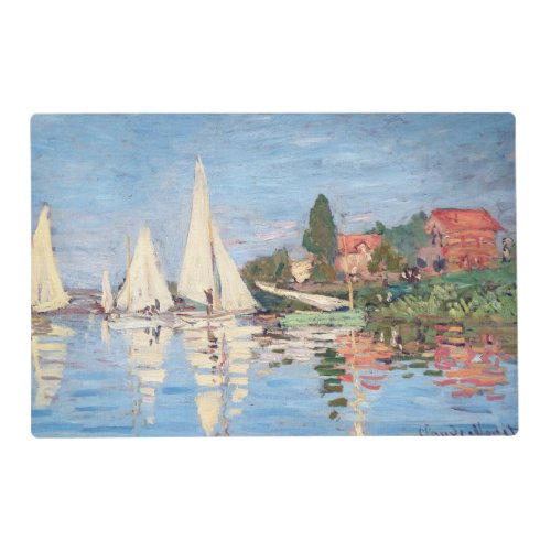 Claude Monet _ Regattas at Argenteuil Placemat