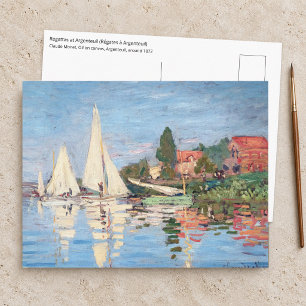 Claude Monet - Regattas at Argenteuil Postcard
