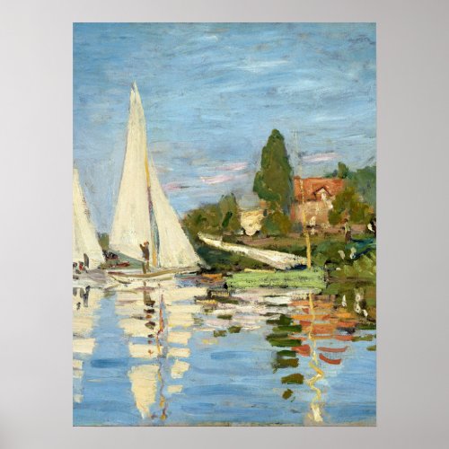 Claude Monet Regattas at Argenteuil Poster