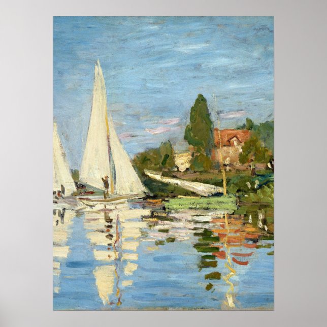Claude Monet Regattas at Argenteuil Poster (Front)