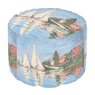 Claude Monet - Regattas at Argenteuil Pouf