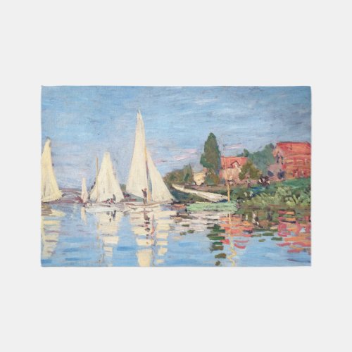 Claude Monet _ Regattas at Argenteuil Rug