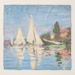 Claude Monet - Regattas at Argenteuil Scarf<br><div class="desc">Regattas at Argenteuil,  Regates a Argenteuil. By Claude Monet in 1872.</div>