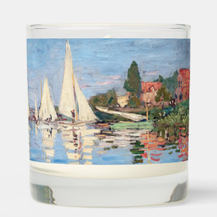Claude Monet - Regattas at Argenteuil Scented Candle